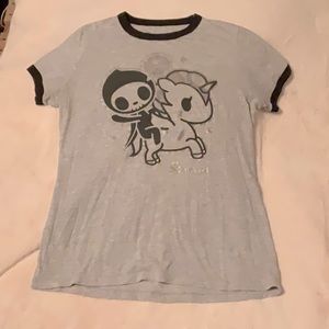 Tokidoki Shirt Gray Graphic Tee